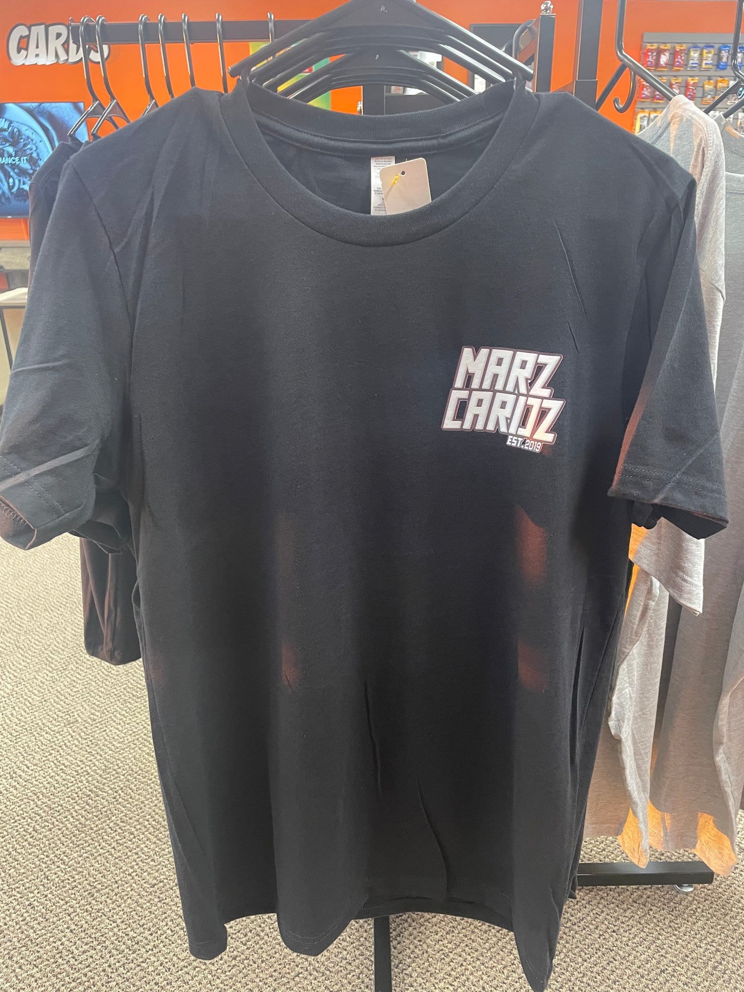 Marzcardz Small Letter Logo Black Tee