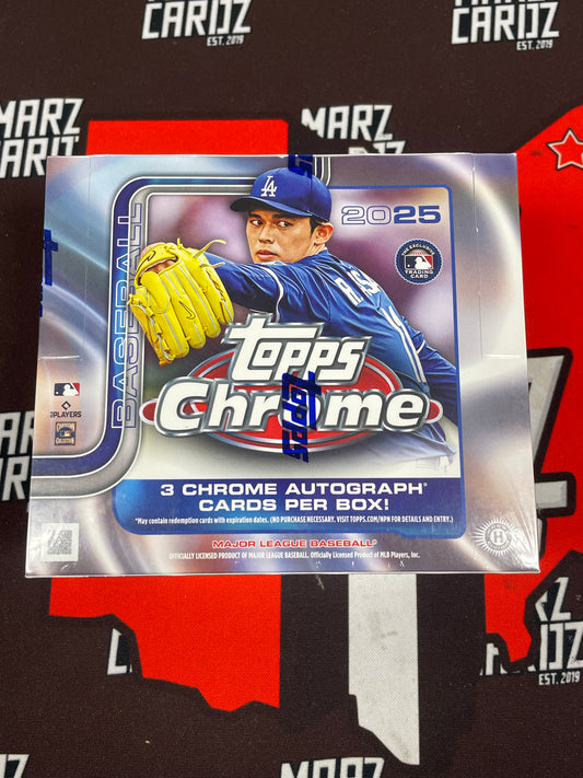 2025 Topps Chrome Baseball Jumbo Hobby Box