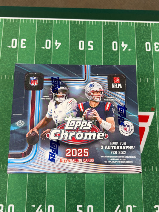 2025 Topps Chrome Football Jumbo Hobby Box